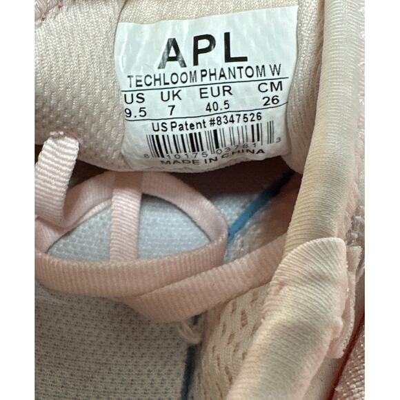 APL TechLoom Phantom Sneakers Women's Pink Textured Knit Size 9.5 Lightweight - Picture 10 of 11